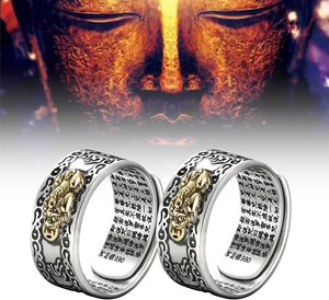 Feng Shui Pixiu Wealth & Protection Ring -( Pack of 2 )